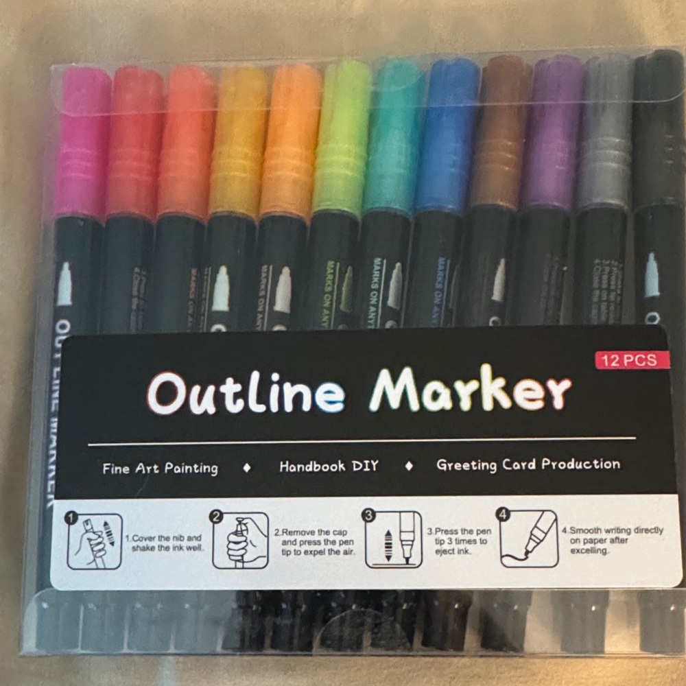 12-Piece Outline Marker Set